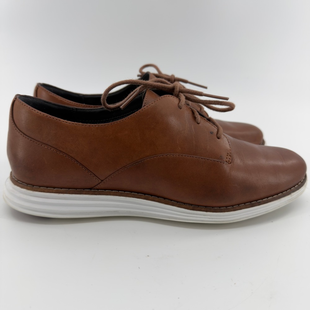 Cole Haan OriginalGrand Leather Wingtip Oxford Shoes Brown Womens 7.5 B